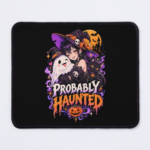 Item preview, Probably Haunted – Cute Spooky Witch Halloween. designed and sold by Endless7Art.
