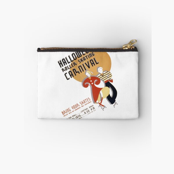 Item preview, Vintage Halloween Roller Skating Carnival WPA Poster designed and sold by Antique Science Press.