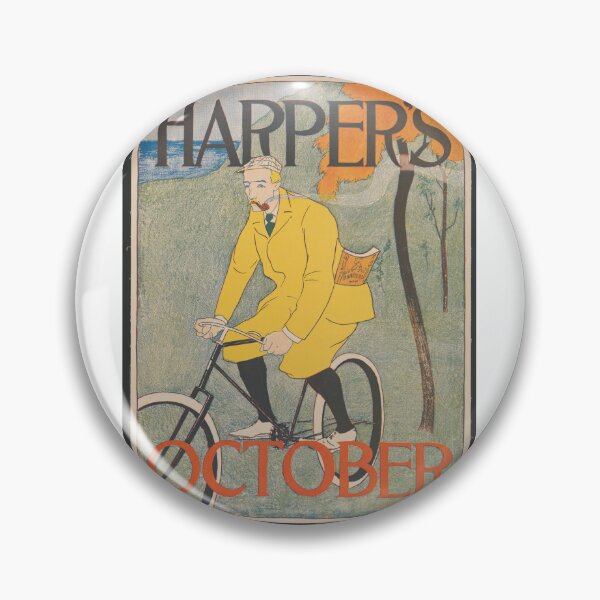 Item preview, Vintage Edward Penfield Harpers October Poster 1894 designed and sold by Antique Science Press.