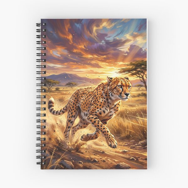 Item preview, Running Cheetah - Epic African Wildlife Art designed and sold by Lucid Dream Pixel.