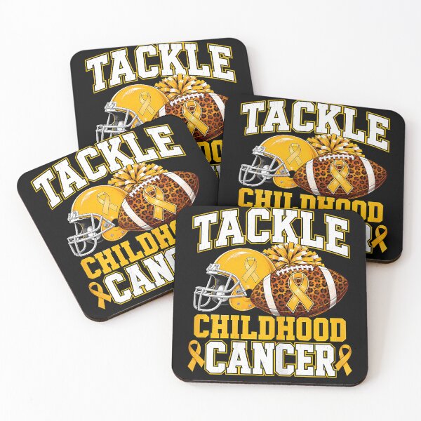 Item preview, Tackle Childhood Cancer Awareness Football Gold Ribbon designed and sold by Alzasshop.