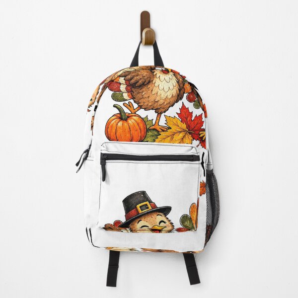 Item preview, Happy Thanksgiving Cute Turkeys And Autumn Leaves designed and sold by Derekquie.