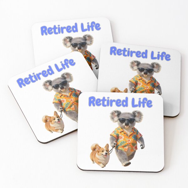 Item preview, Cute Retired Life design designed and sold by JeffsMiscStuff.
