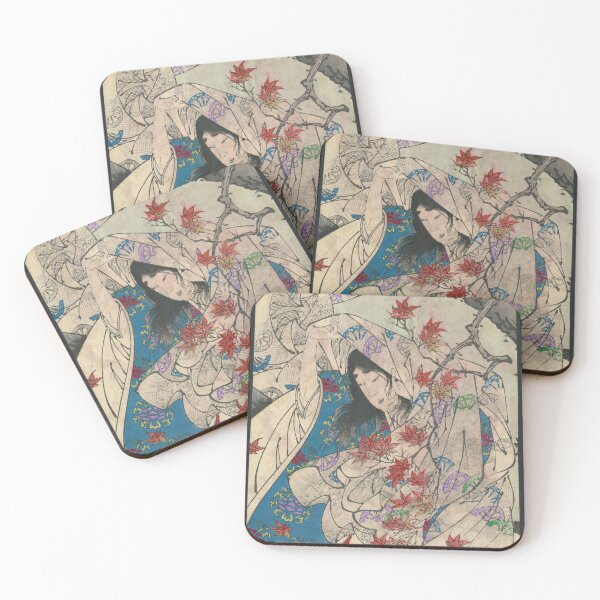 Item preview, Vintage Momijigari Autumn Maple Ukiyo-e Yoshitoshi designed and sold by Antique Science Press.