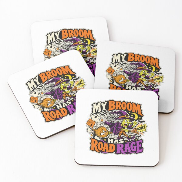 Item preview, MY BROOM HAS ROAD RAGE designed and sold by WheelieGdArt.