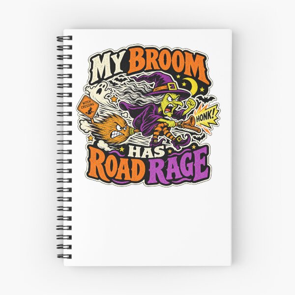 Item preview, MY BROOM HAS ROAD RAGE designed and sold by WheelieGdArt.