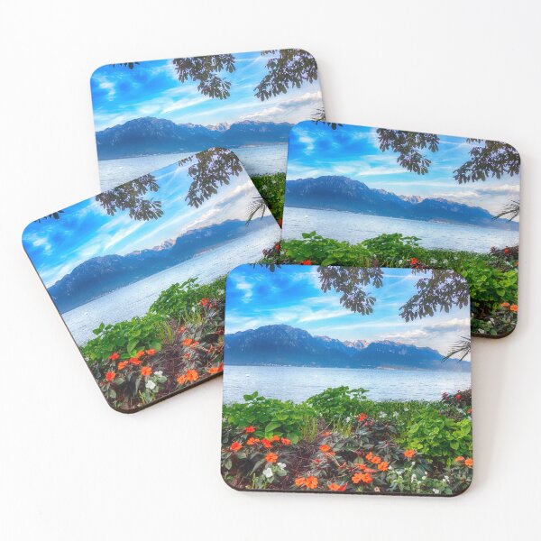 Item preview, Flowers at Lake Geneva , Switzerland designed and sold by Kathy Weaver.