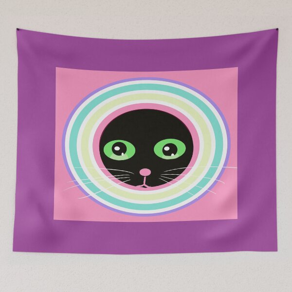 Item preview, Colorful Cat Face designed and sold by Elaine M Hayward .