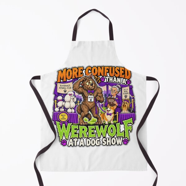 Item preview, MORE CONFUSED THAN A WEREWOLF AT A DOG SHOW designed and sold by WheelieGdArt.