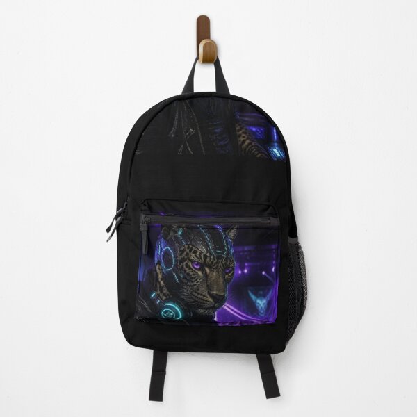 Item preview, Cyberpunk Leopard DJ Electronic Music Neon Club Art designed and sold by LazyDayzCo.