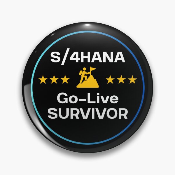 Item preview, SAP S/4HANA Project Badge Gift for Team Coworker designed and sold by HypercareClub.
