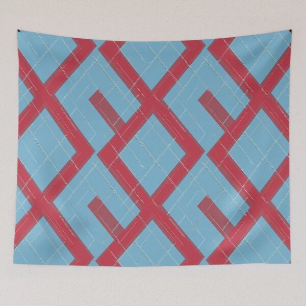 Item preview, Red and Blue Modern Argyle Gameday Dress designed and sold by CollegeTown.