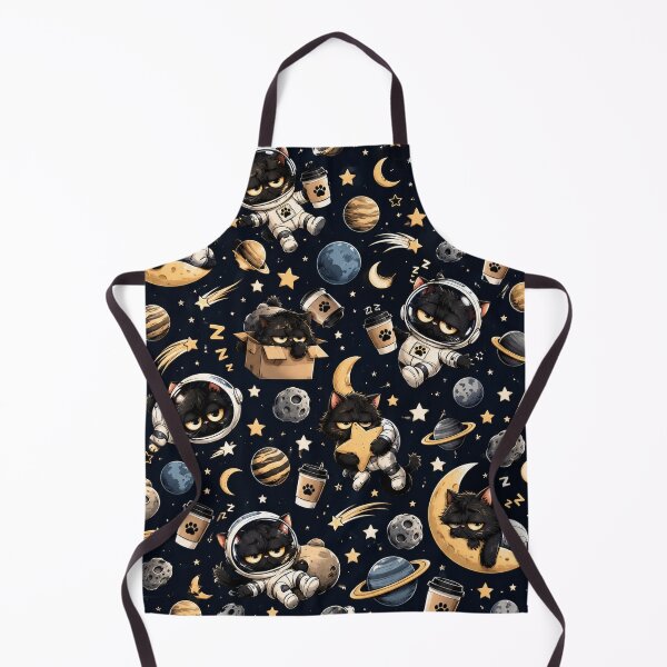 Item preview, Grumpy Space Cat Pattern designed and sold by ArtikaCreative.
