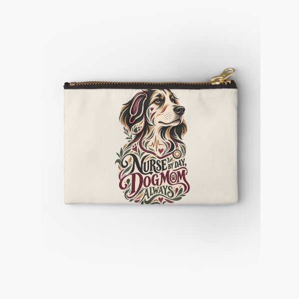 Item preview, Nurse by Day Dog Mom Always – Original Nurse and Dog Illustration designed and sold by dannydesignerco.