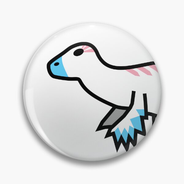 Item preview, Subtle Trans Pride Utahraptor – Minimalist Paleo Art designed and sold by JayMakesTiktok.