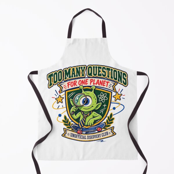 Item preview, Too Many Questions for One Planet – Curious Alien Discovery Club designed and sold by ODDLUME CLUB.