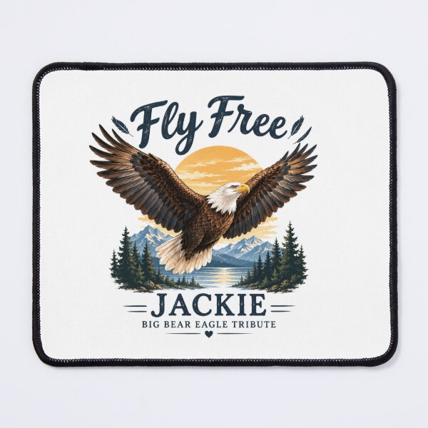 Item preview, Fly Free Jackie Big Bear Eagle Tribute designed and sold by MotylekAnia.