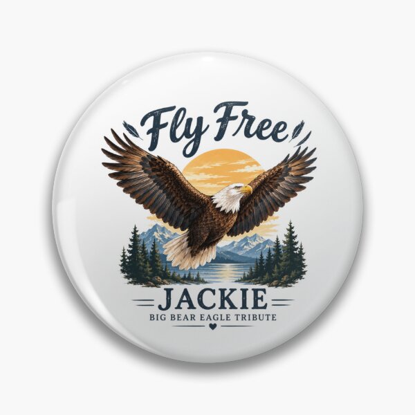 Item preview, Fly Free Jackie Big Bear Eagle Tribute designed and sold by MotylekAnia.