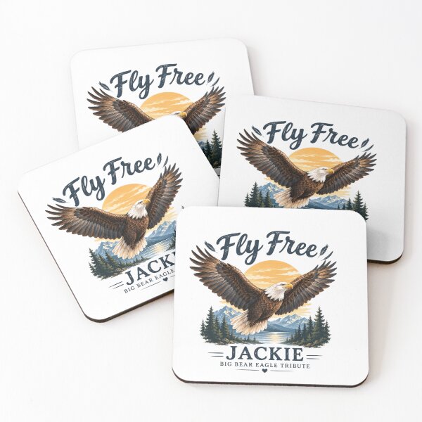 Item preview, Fly Free Jackie Big Bear Eagle Tribute designed and sold by MotylekAnia.