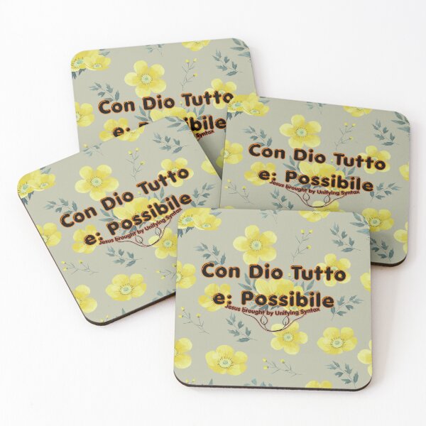 Item preview, Italian Version of With God All Things Are Possible - Inspirational Faith Items - Con Dio tutto e Possibile designed and sold by UnifyingSyntax.