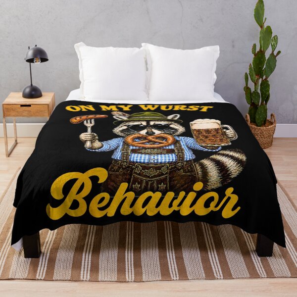 Item preview, Oktoberfest On My Wurst Behavior Racoon Funny German Beer designed and sold by Alzasshop.