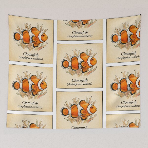 Item preview, Vintage Clownfish Scientific Illustration Print designed and sold by KenworksDigital.