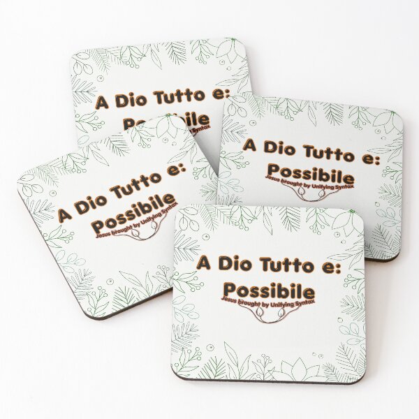 Item preview, A Dio Tutto e Possible - Inspirational & Motivational Faith Items  designed and sold by UnifyingSyntax.