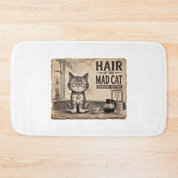 Item preview, Hair of the Mad Cat Coffee  Morning Edition designed and sold by Murfi & Jinx By Theo Roman.