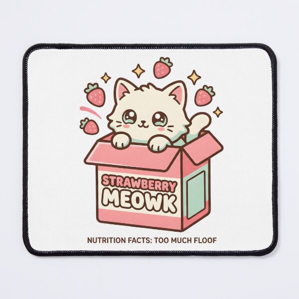 Item preview, Strawberry Meowk designed and sold by nnnememtw.