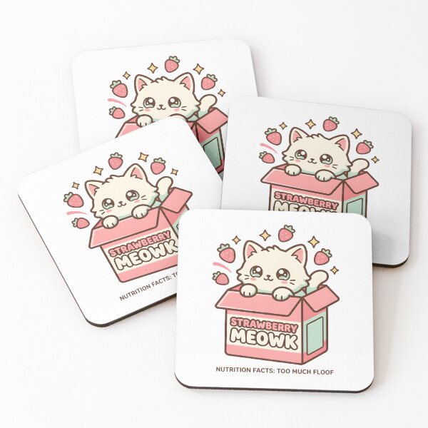 Item preview, Strawberry Meowk designed and sold by nnnememtw.