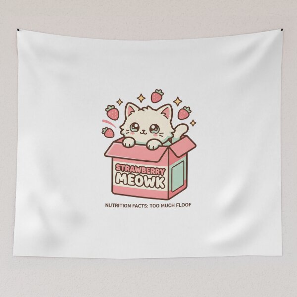 Item preview, Strawberry Meowk designed and sold by nnnememtw.