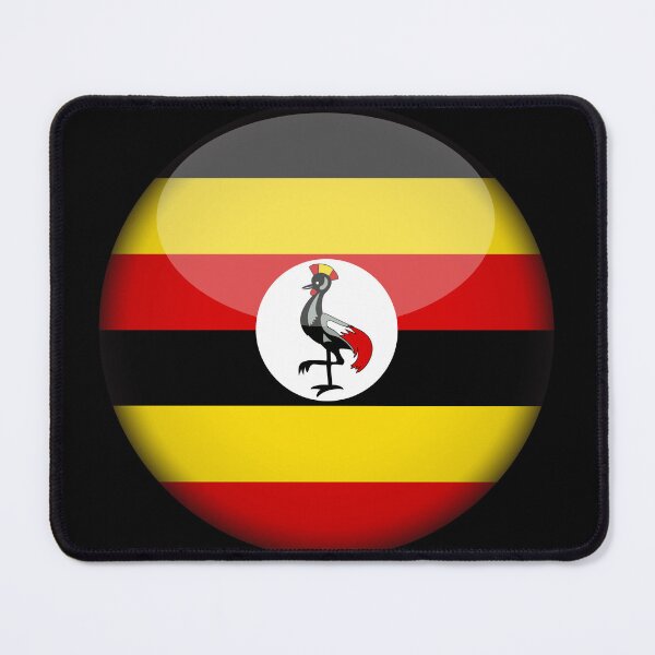 Item preview, Ugandan 3D Round Flag Uganda Pride Design designed and sold by yazdogs.