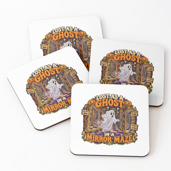 Item preview, LOST AS A GHOST IN A MIRROR MAZE designed and sold by WheelieGdArt.