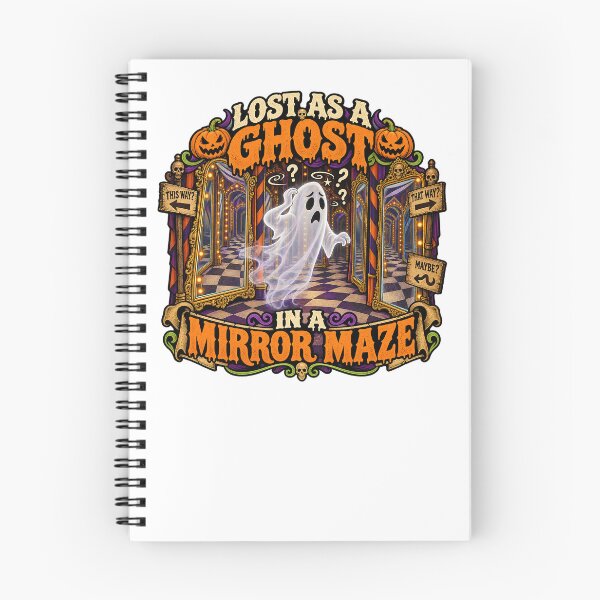 Item preview, LOST AS A GHOST IN A MIRROR MAZE designed and sold by WheelieGdArt.