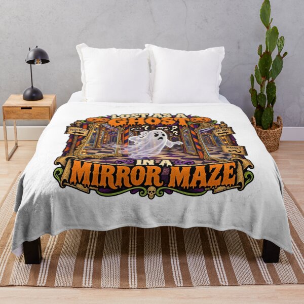Item preview, LOST AS A GHOST IN A MIRROR MAZE designed and sold by WheelieGdArt.