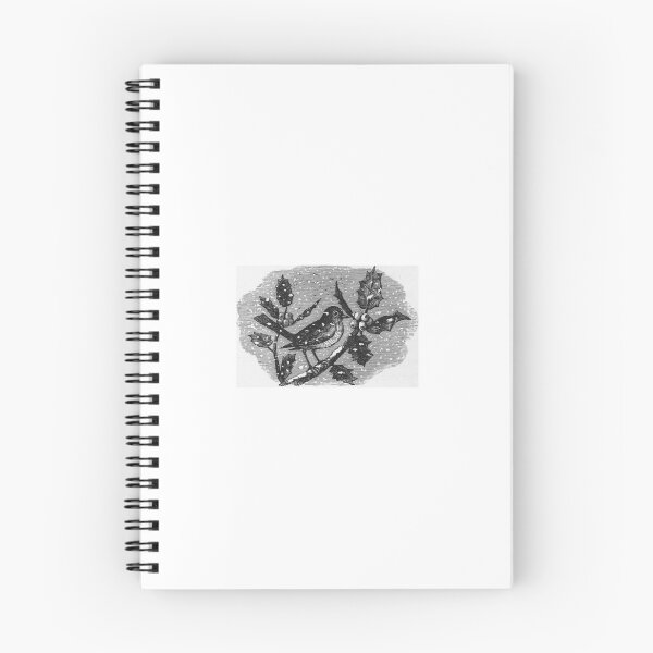 Item preview, Vintage Winter Bird and Holly Engraving designed and sold by Antique Science Press.