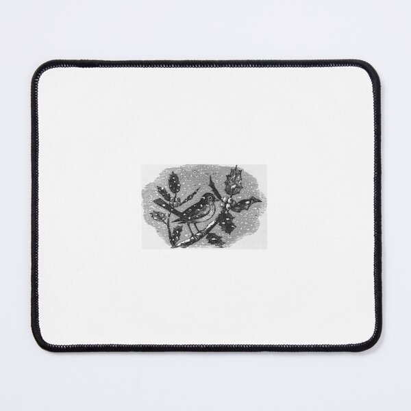 Item preview, Vintage Winter Bird and Holly Engraving designed and sold by Antique Science Press.