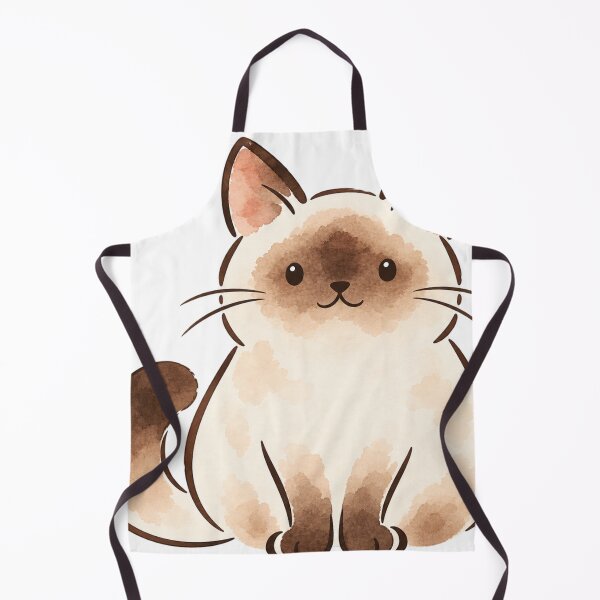 Item preview, Cute Chubby Siamese Cat - Ferdi designed and sold by ZirionEstudio.