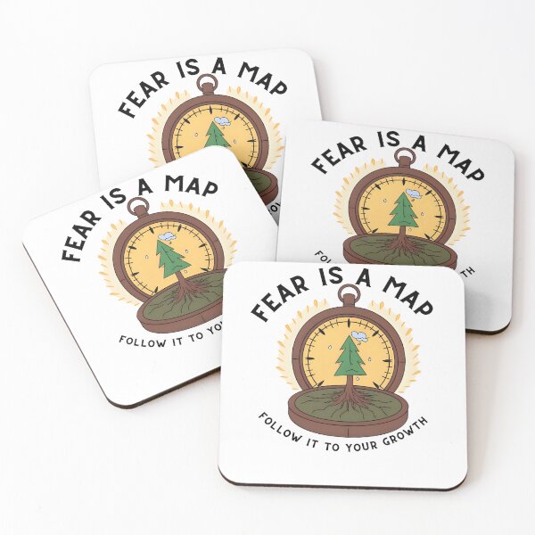 Item preview, Fear Is a map Follow it to Your Growth Hope Over Fear, motivational design  designed and sold by Kamzzi.
