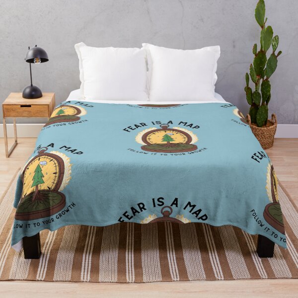 Item preview, Fear Is a map Follow it to Your Growth Hope Over Fear, motivational design designed and sold by Kamzzi.