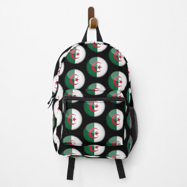 Item preview, Algerian 3D Round Flag Algeria Pride Design designed and sold by yazdogs.