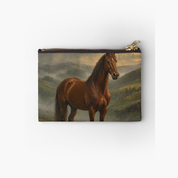 Item preview, Moody Vintage Horse in Stormy Landscape Oil Painting designed and sold by ShieldRockPrints.