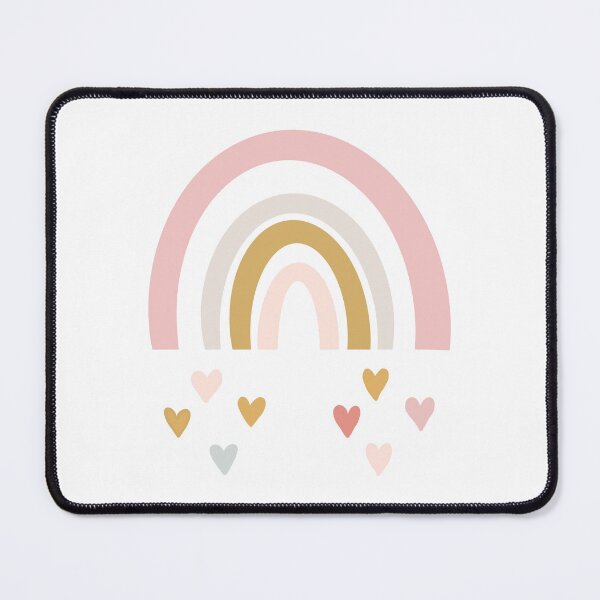 Item preview, Boho Rainbow Hearts Muted Pastel Nursery Design designed and sold by Anita Ohulo.