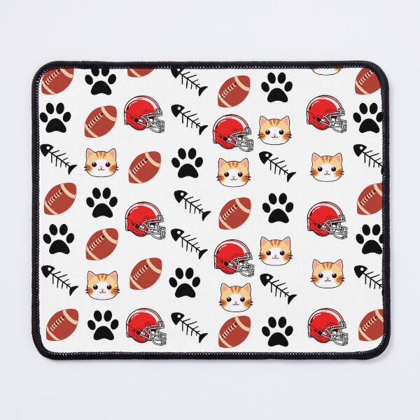 Item preview, Cute Football & Cat Design (US) designed and sold by PawFitt.