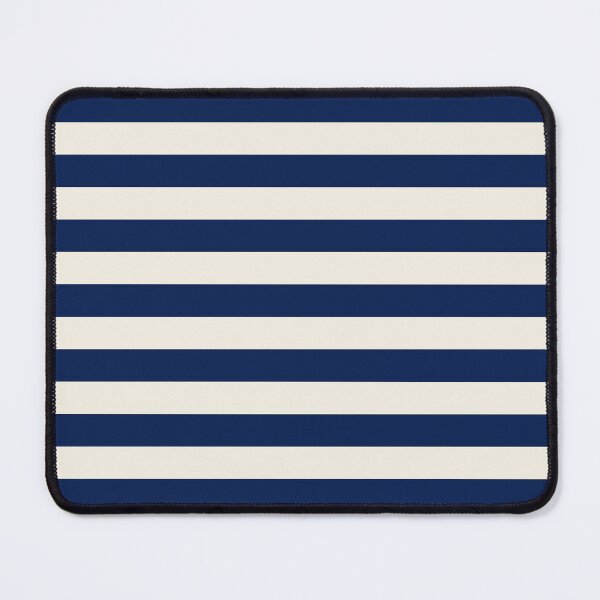 Item preview, Horizontal stripes in Navy blue and cream designed and sold by RishabhArts1.