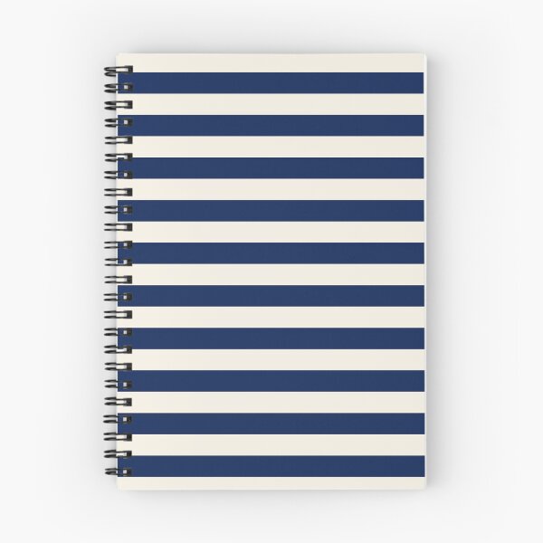 Item preview, Horizontal stripes in Navy blue and cream designed and sold by RishabhArts1.