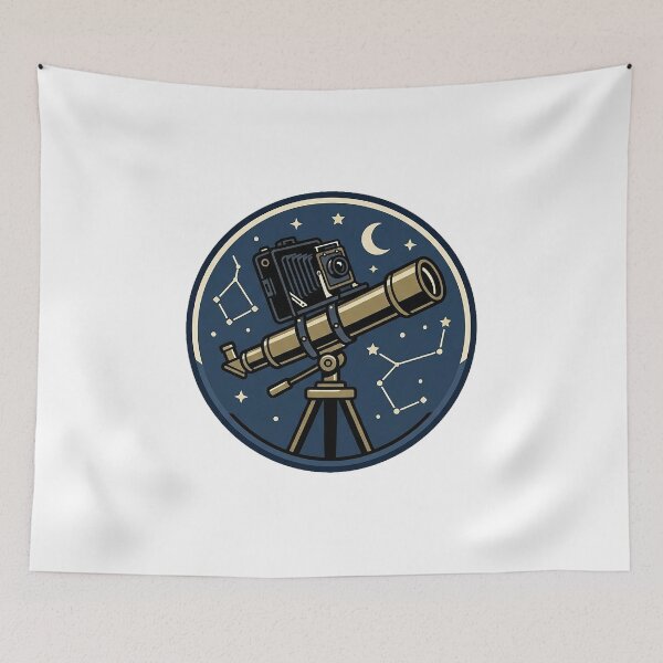 Item preview, Plate Camera Telescope Enamel designed and sold by eduardoroa22.