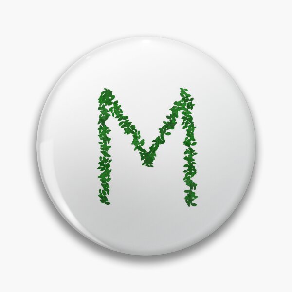 Item preview, Botanical Letter M - Green Leaf Monogram Initial designed and sold by iampaulmorris.