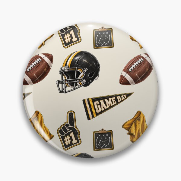 Item preview, Pittsburgh Football Pattern – Black & Gold Game Day designed and sold by SnugbugStudios.