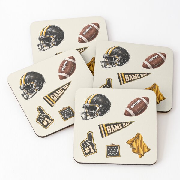 Item preview, Pittsburgh Football Pattern – Black & Gold Game Day designed and sold by SnugbugStudios.